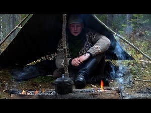 A Night by a Stacked Log Fire - Sheepskin and Wool Blanket - Flint and Steel - The Old North