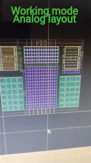 chip design analog layout circuit design #education #ece #semiconductor #india #layout #transistor