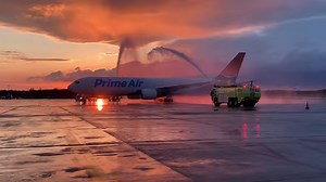 3.7K views · 106 reactions | Next-day delivery now departing from our Amazon Air hub at Cincinnati/Northern Kentucky International Airport.  | Inside Amazon | Facebook