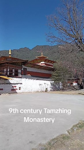 Felt blessed visiting the sacred Tamzhing Monastery built by the Treasure Revealer Tertoen Pema Lingpa in the 9th century #Majesticbhutan🇧🇹🇧🇹🇧🇹#BhutaneseTiktokers🇧🇹🎶 #Viral #trendingfypシ