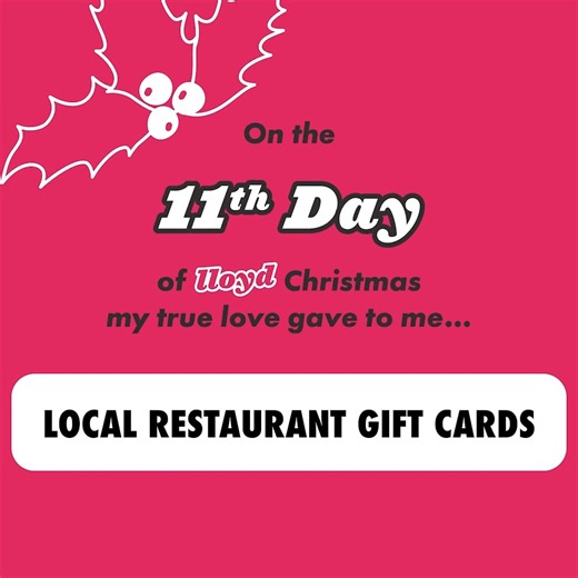 Lloyd Taco Factory on Instagram: "Buffalo eats together. We’re giving away 11 - $50 gift cards to our favorite local restaurants as part of our 12 Days of lloyd Christmas. Here's how you can win: 1) Like this post 2) Be sure you're following us 3) Tag a friend who loves to eat local 4) Share this post to your Story 5) In the comments, tag one of the 11 restaurants on the list that is your favorite. @butterblockbuffalo , @waxlight_bar_a_vin , @billyclubbuffalo , @britesmith_brewing , @dappergoose