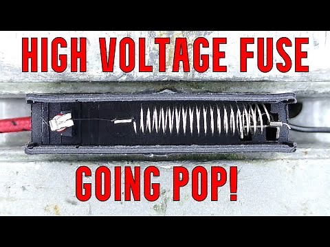 Blowing a high voltage fuse