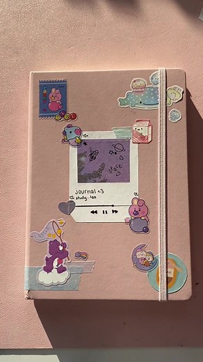 Journal Setup with BT21 Stickers - Stationary Ideas for Study