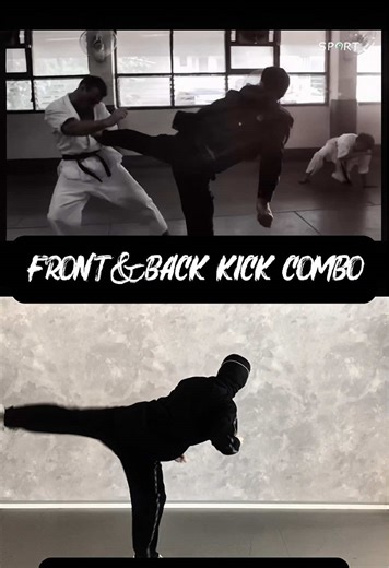 Master the Front and Back Kick Combo in Martial Arts
