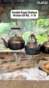 3.8M views · 46K reactions | Kedai Kopi Kampung Dalam Hutan Di KL! ☕️ .  Kopi & Keju, Taman Melawati. Wajib cuba Kopi O Kampung ‘old school’ yang dimasak di atas kayu api!蝹 . 【 Kopi & Keju 】 Jalan Kolam Air, Taman Melawati, Kuala Lumpur ⏰3pm - 2am ⏰ 10am - 2am (Sabtu & Ahad) . #kopidankeju #tamanmelawati #coffee #healing | Places Malaysia | Facebook