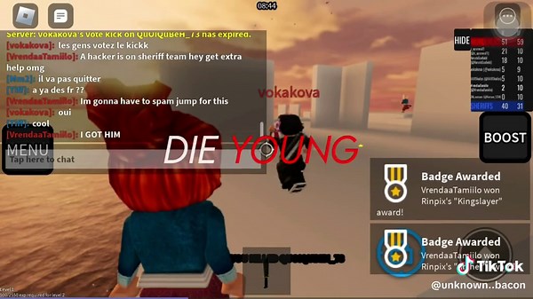 Omg! Literally defeated a exploiter!i might post some tips in how to defeat them #exploiterroblox #mvs #murderervssheriffs #murderer #cheater #fypシ