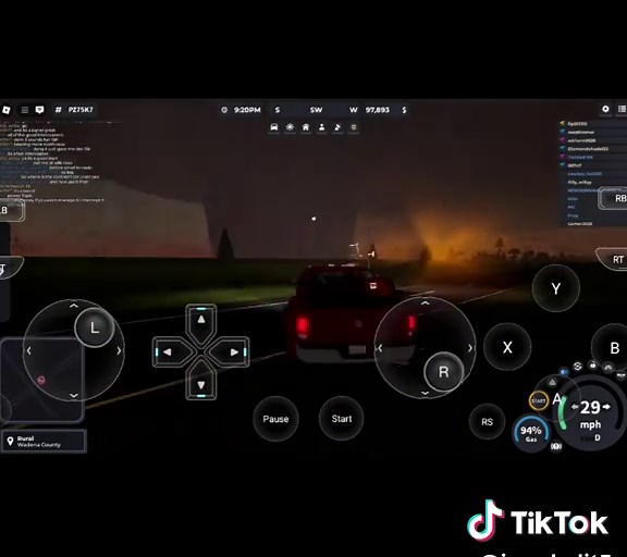Intense Tornado Action in Roblox Gameplay