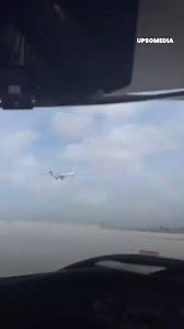 "A man captured the shocking moment where a plane flipped over mid-landing. 😰" | Upbeat