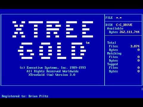 XTree Gold 3.0 for Ms Dos + Download