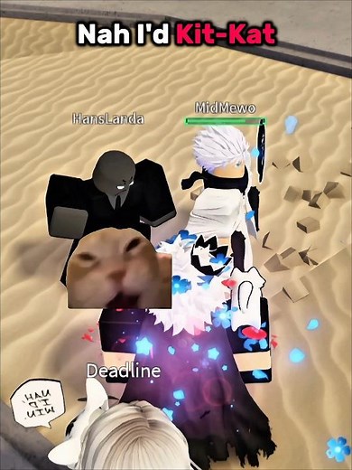 Nah I'd GO-JO 😂 #thestrongestbattlegrounds #roblox #tsbg