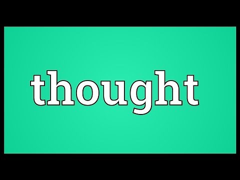 Thought Meaning