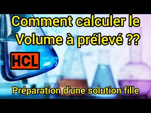 Préparer une solution de HCl à 0.1 mol/L(méthode globale). facteur de dilution