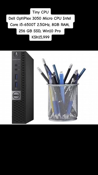 Dell OptiPlex 3050 Micro CPU Intel Core i5-6500T 2.5GHz, 8GB RAM, 256 GB SSD, Win10 Pro (Tiny CPU) KSh15,999 [Pay on delivery Countrywide ] 📞📩0703240655 http://elvisnkencomputers.com #dellcomputer #delloptiplex #computershopkenya