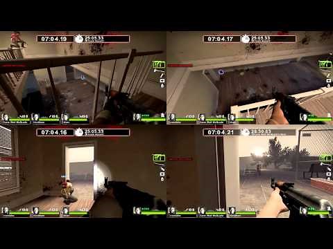L4D2 Survival: Port Passing 4-Player Split Screen Pool Hold