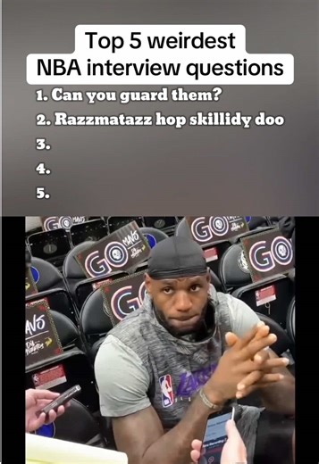 Unusual NBA Interview Questions to Amuse Fans