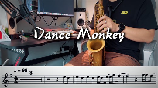 萨克斯谱 伴奏《dance monkey》