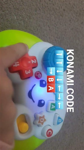 FISHER PRICE GAME AND LEARN CONTROLLER KONAMI CODE