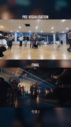 NAI on Instagram: "Pre-visualisation vs Final Execution | Heya Heya Music Video Choreography Great visuals aren’t found on set; they are engineered in pre-production. By bridging the gap between choreography pre-visualisation and the final frame, we eliminate guesswork and prioritise intentionality. At NAI, we don’t just capture motion, we design it. #HeyaHeya #Choreography #PreViz #productionstrategy #naiproduction"