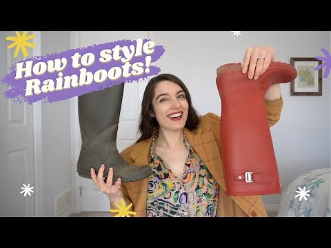 Outfits to wear with rainboots!