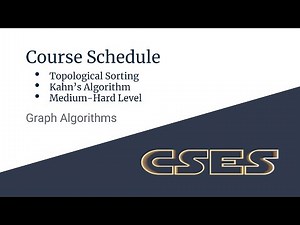 E08 : Course Schedule | Graph Algorithms | CodeNCode
