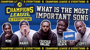 "There has to be a nostalgia element" ⏮️ In Ep.12 of Champions League of Everything, Mimi, Margs, Tazer and Lippy come together with host Chuckie Online to decide what the most important single release in UK history has been 🎶 Click the link to watch 📲https://fal.cn/3jQLn | JD Sports