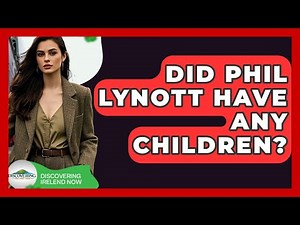 Did Phil Lynott Have Any Children? - Discovering Ireland Now