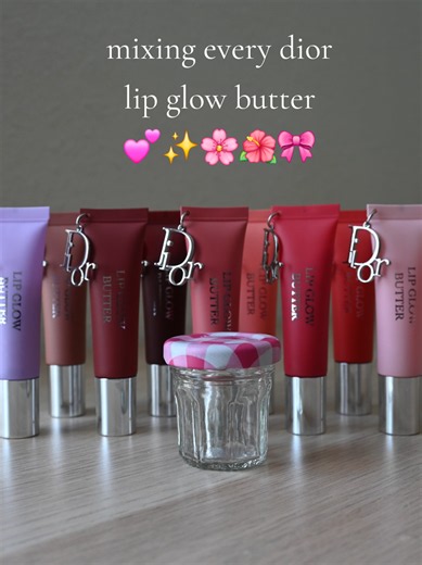 Mixing Every Dior Lip Glow Butter: Satisfying ASMR Blend