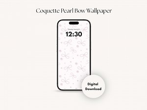 Pink Phone Wallpaper | Pastel Wallpaper | Pink Pearl Wallpaper | Coquette Aesthetic Phone Background | Pink Wallpaper | Coquette Wallpaper - Etsy