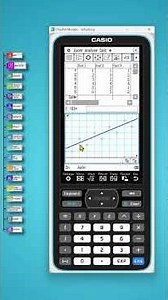Regression at the touch of a button 📈 | Classpad Tutorial #functions #math #mathematics #school