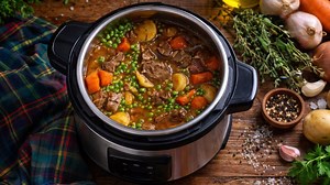 Making a chunky stew using a modern pressure cooker