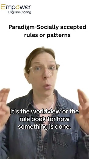 Vocabulary: Paradigm #english #learnenglish #vocabulary #empowerenglish