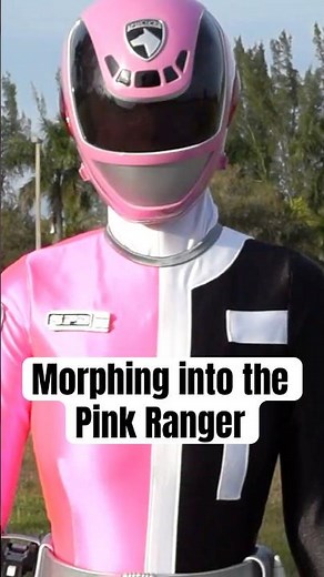 Morphing into the Pink SPD Ranger! #powerrangers