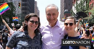 Chuck Schumer introduced his daughter & her fiancee to America at NYC Pride - LGBTQ Nation