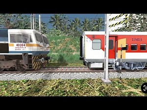 Powerful EMD wdp4d 40304 Coupling Red Sleeper LHB - Indian railways simulator