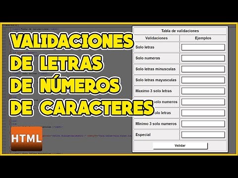 VALIDAR LETRAS, NÚMEROS Y CARACTERES ESPECIALES - HTML, CSS, JAVASCRIPT Y ASCII
