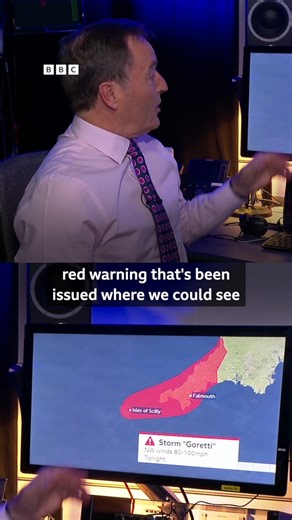 Senior Broadcast Meteorologist David Braine breaks down Storm Goretti’s red weather warning. | BBC Jersey