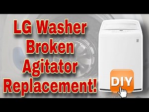 How to Fix LG Washer Broken Agitator | Not Washing Correctly | Model WT1501CW