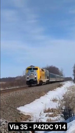 Top speed of Via Rail! #914 #train #viarail #p42dc #k5ca #canada
