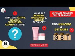 Ep#5: How to Find GST rate with HSN Codes for Amazon Products| What is a Generic Product on Amazon