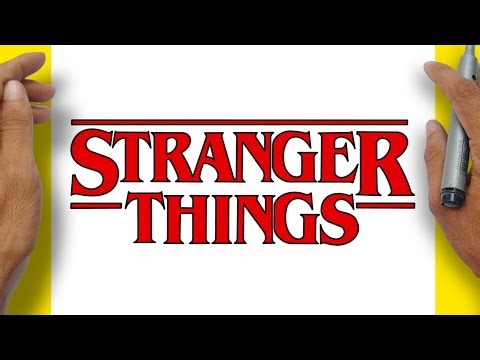 How to Draw STRANGER THINGS Logo Easy Step-by-step | Stranger Things 
