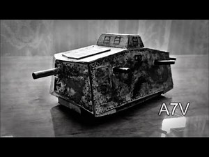OFFTOPIC - A7V cardboard tank model