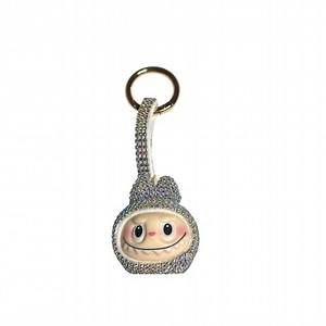 Labubu Silver  Crystal Bling Bag Charm/Keychain