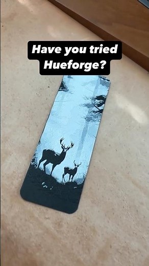 Making bookmarks with Hueforge #3dprinting #bambulab