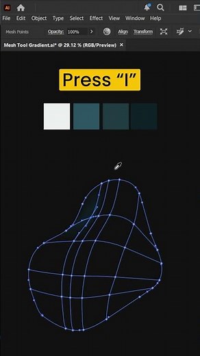 Mesh Tool Effect in Illustrator Tutorial US