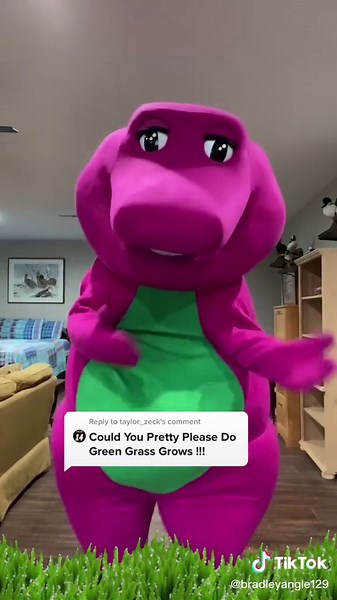Barney Mascot Costume Duet: Green Grass Grows All Around