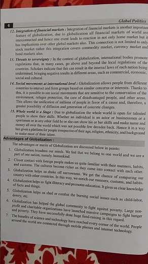 Advantages of globalisation