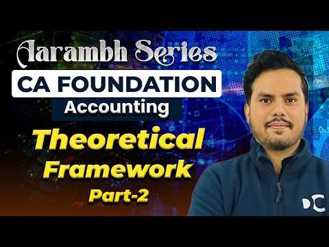 Theoretical Framework | Part 2 | Accounting | CA Foundation | May 2026 | Aarambh Series