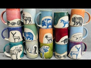 Glazing Pottery And Applying Transfers With Kate!