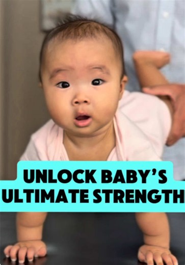 Unlock your baby's ultimate strength 👶 ⠀ The strength is already there. It is locked behind a few reflexes. 🔑 ⠀ Everything starts with the lumbar reflex: the longest lever the spine has to arch, the foundation for posture and mobility. The breast crawl relies on baby's ability to arch, push and lift. ✨ ⠀ If the birth was stressful (c-section, vacuum, forceps, long labour), these reflexes can be disrupted and the strength stays locked. ⠀ Shift baby's centre of gravity while supporting the sacru