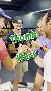 Thumb Wrestling with 2 or 3 people! 🤯